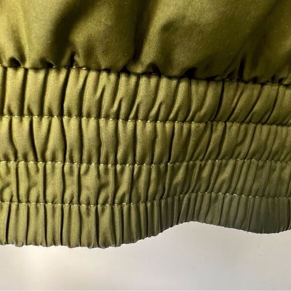 Nike Graphic Bomber Jacket Mens Medium Black/Green Zip Windbreaker - Picture 8 of 13